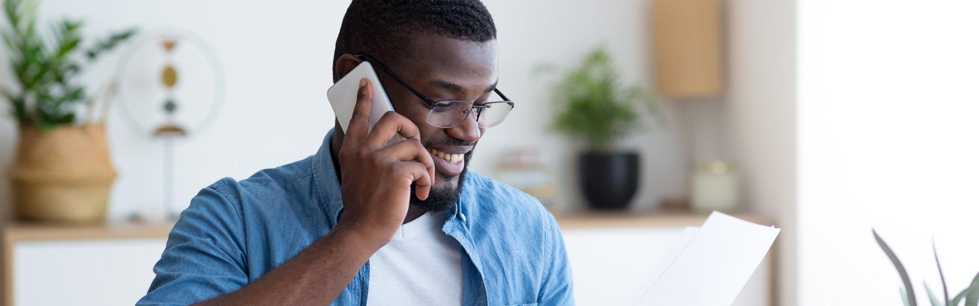 man using mobile phone